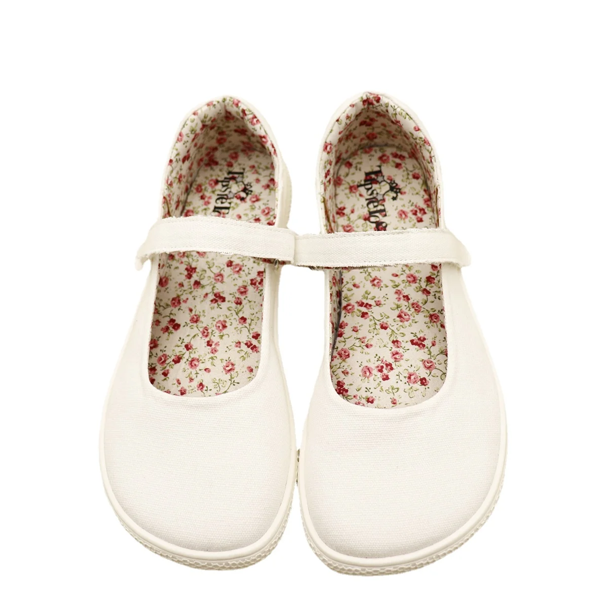 Tipsietoes 2025 primavera otoño descalzo cuero vegano lona bailarina mujeres con suela plana suave cero caída caja de dedos anchas - imagen 5