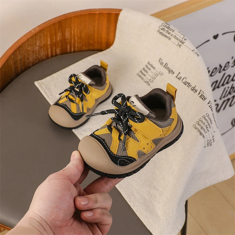 Zapatos de senderismo para niños y niñas, zapatillas de deporte para exteriores, zapatos informales para correr, suela suave antideslizante, zapatos para niños pequeños - imagen 4