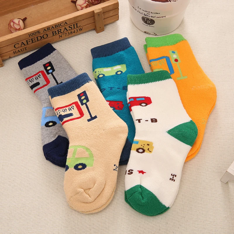Calcetines para niños de algodón suave - Estampado de dibujos - imagen 2