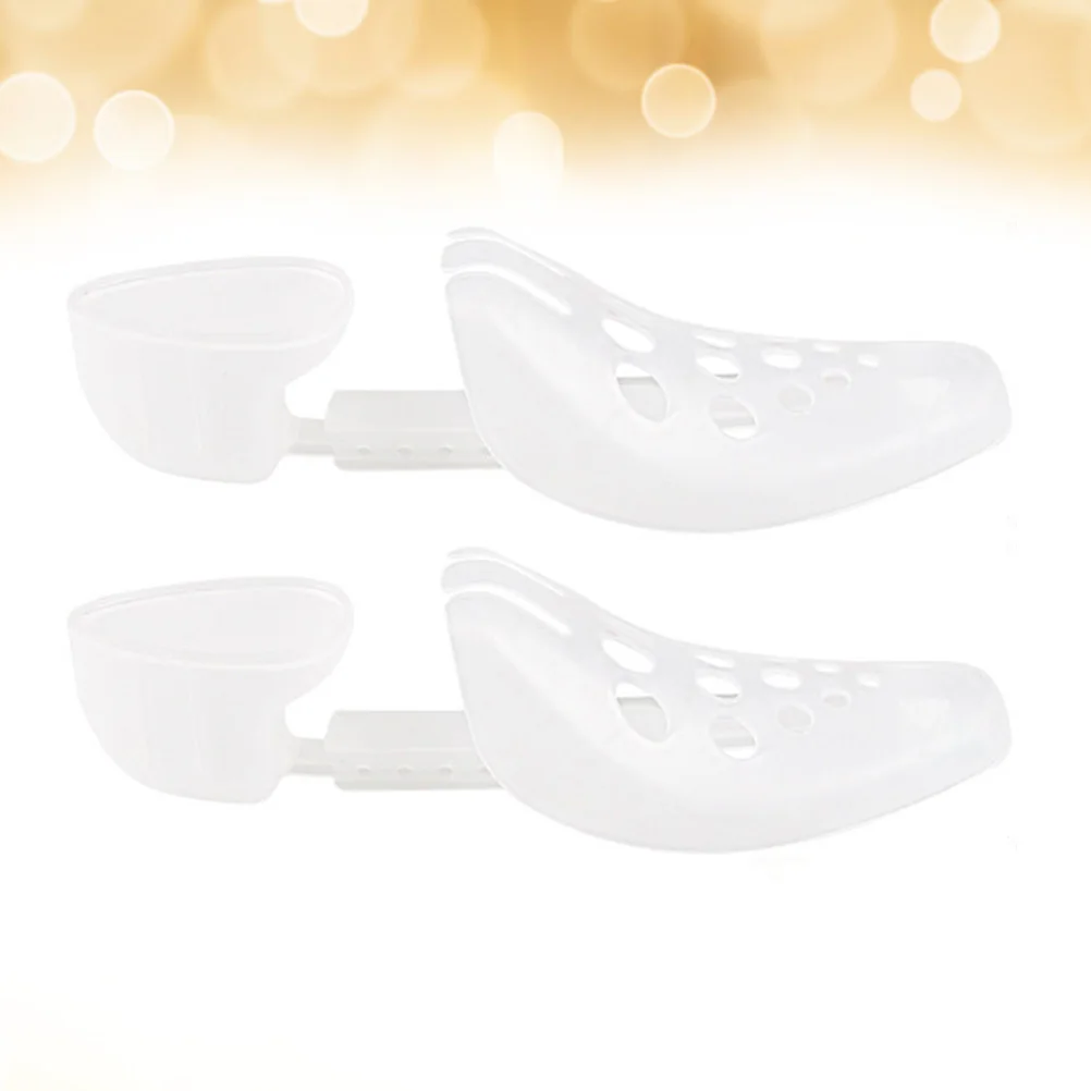 Camilla de zapatos expandible, 2 uds., 45 soportes de zapatos blancos de retención de formas resistentes para armario del hogar y embalaje de viaje - imagen 4