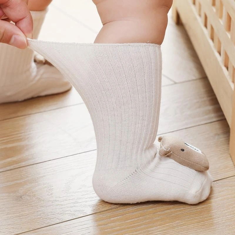 M76C Calcetines agarre para niños pequeños Calcetines antideslizantes antideslizantes para bebés y niños recién nacidos - imagen 4
