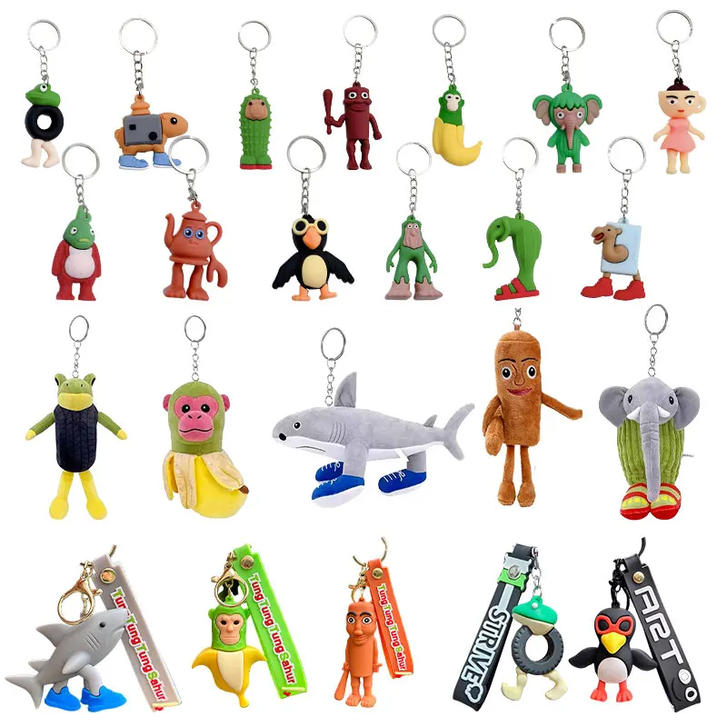 Llavero italiano Brainrot Tralalero Tralala, accesorios Tung Tung Sahur, figura de bailarina, capuchino, regalo de Navidad