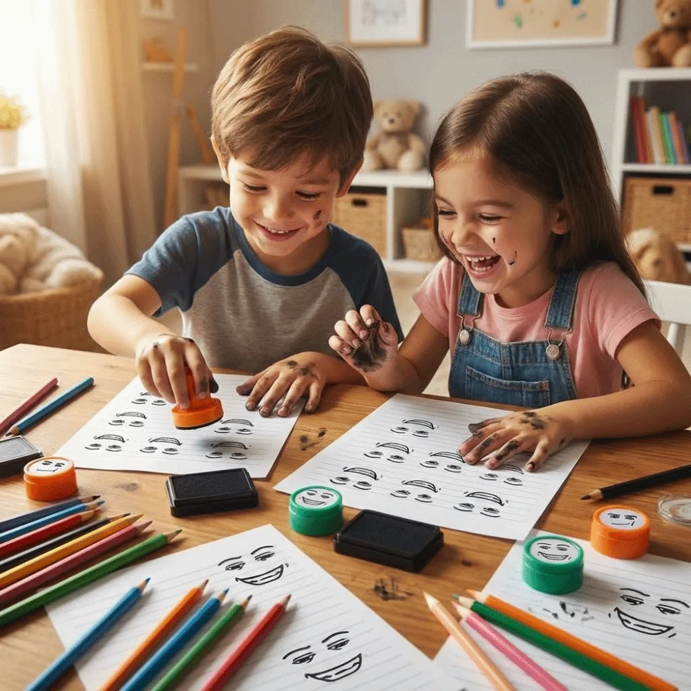 Sello reutilizable con expresiones divertidas de dibujos animados - imagen 3