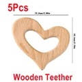 5pcs Heart2 teether