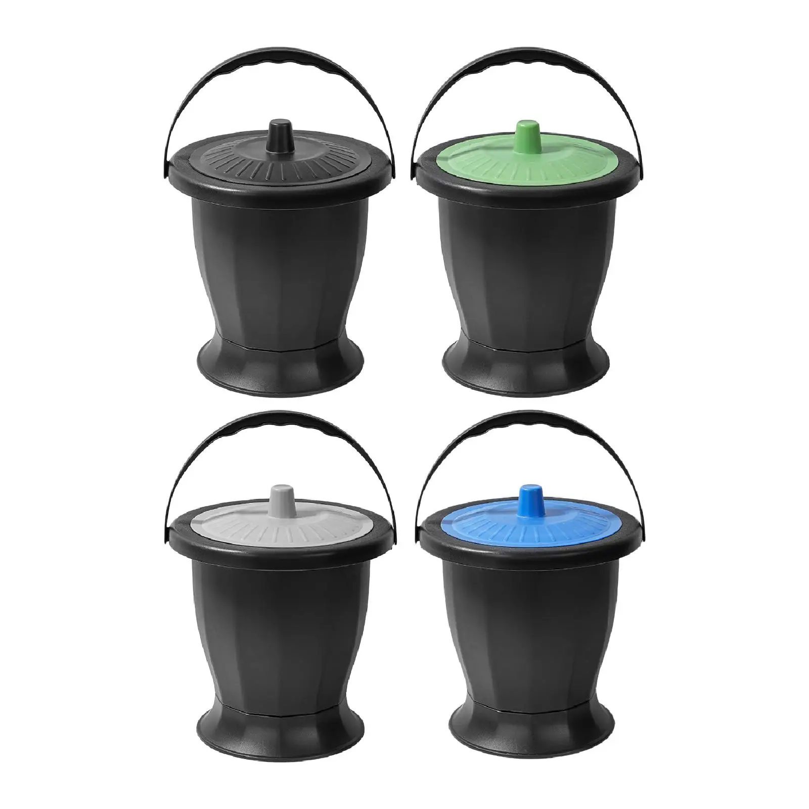 Spittoon with Lid and Handle,Portable Pot, Night Commode Bucket, Potty Pee Bucket, for Kids Adults Female Male Home