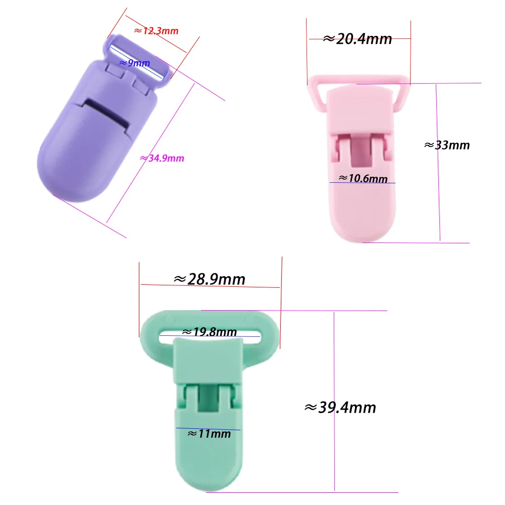 Kovict Clips plástico para chupete DIY – Accesorios joyería - imagen 4