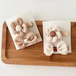Pinzas con flores para niña – Accesorios de pelo infantiles