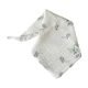 Green white floral