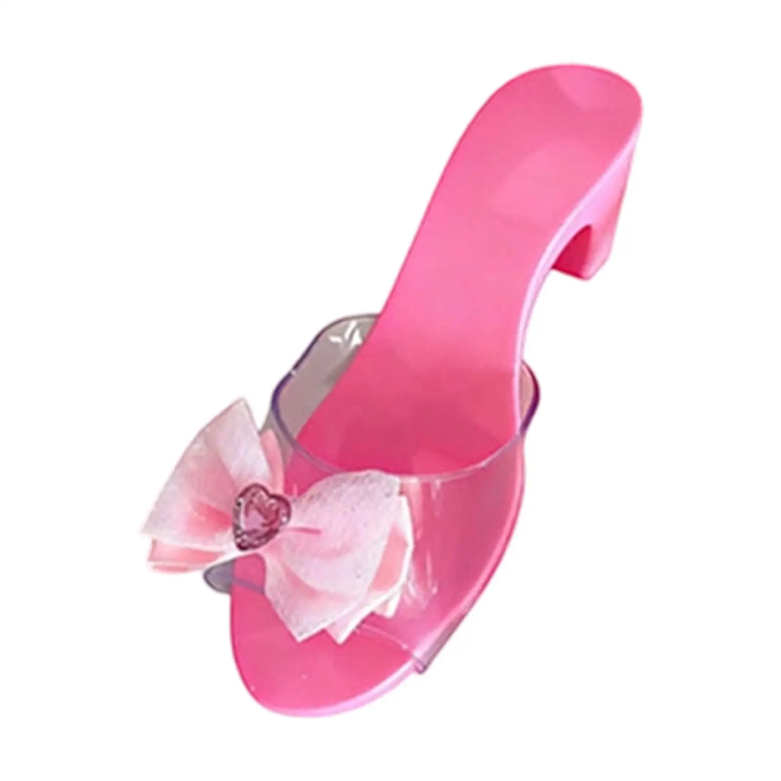 Sandalias de gelatina para niños, tacones para coleccionista de cosplay, juguete, moda, zapato de princesa para vestir, zapato sin cordones para recuerdos de fiesta de cumpleaños
