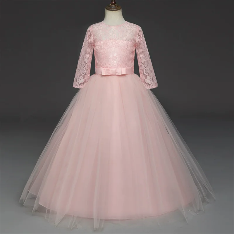Vestido de Princesa para Niña – Falda de Tul y Manga Larga