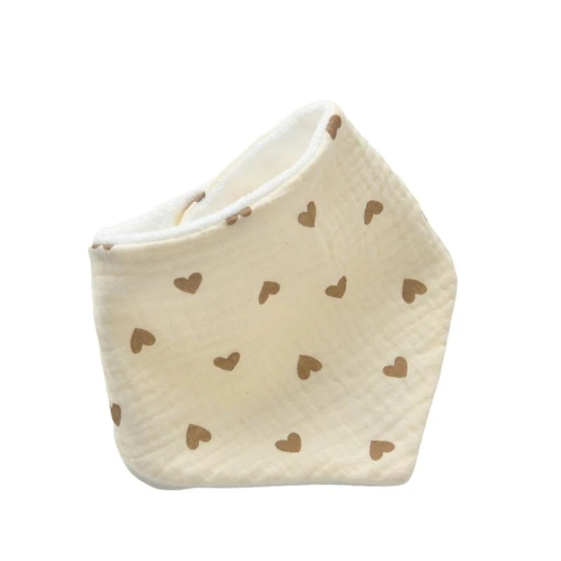 Babero para dentición bebé M76C, babero cómodo para babear, toalla para Saliva, paño algodón para eructar para recién y - imagen 3