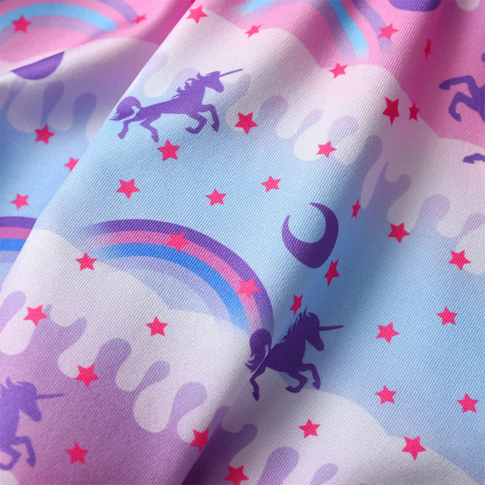 DXTON Leggings con falda unicornio arcoíris para niñas - imagen 4