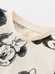 Pijama infantil Minnie manga larga – Conjunto estampado para niña