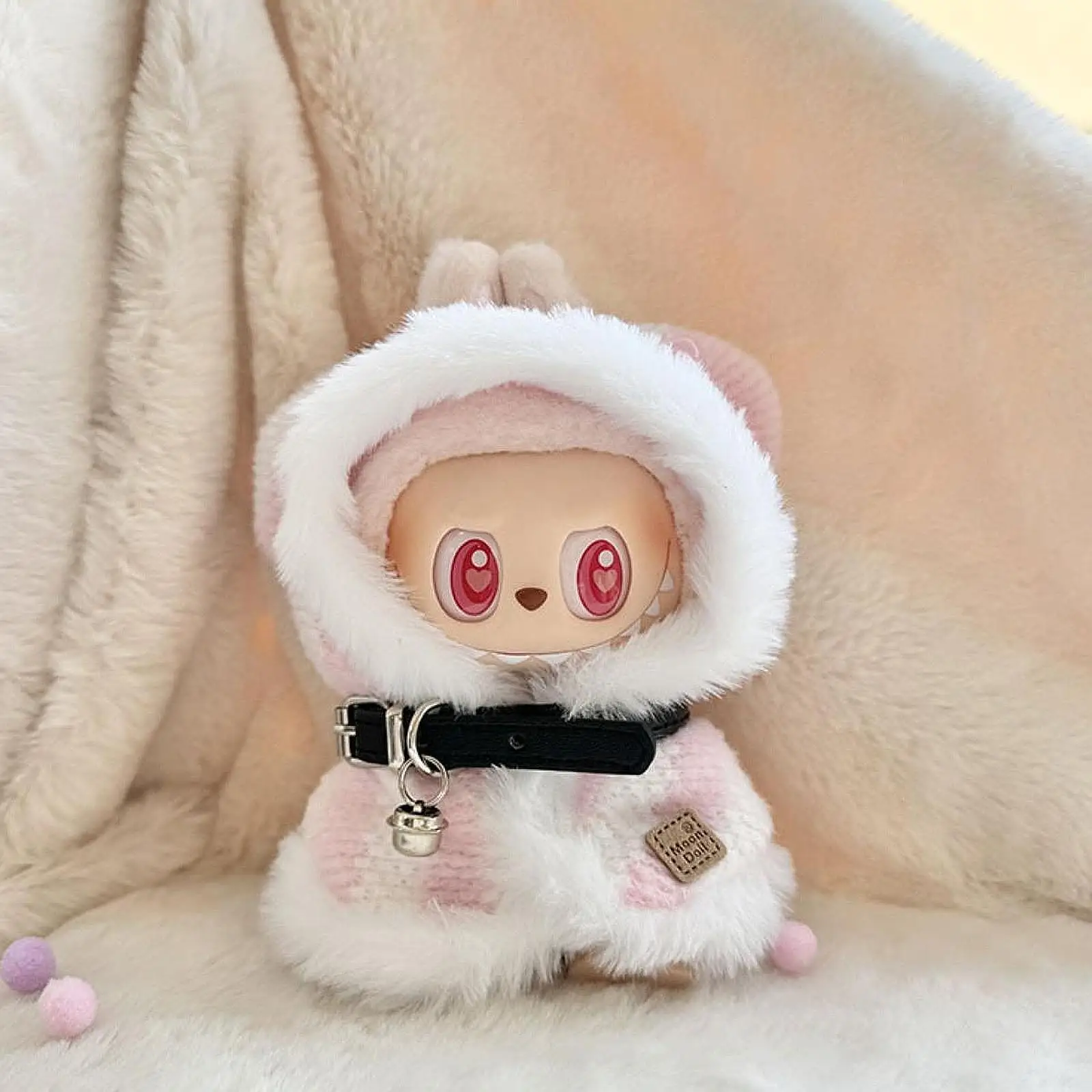 Pendant Doll Hoodie Cloak Cosplay Dress up Fashion Hooded Cape 6.69inch Birthday Gifts Make Your Own Doll Kids Toy Party Favor