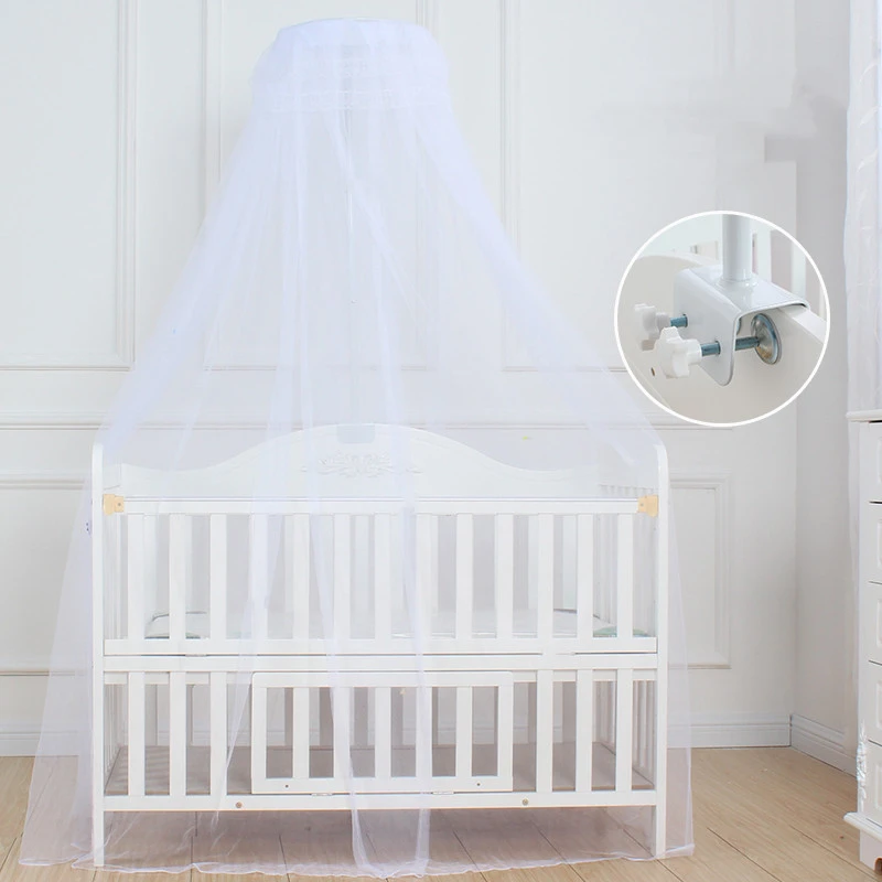 Mosquitera Universal tipo Clip para cuna, decoración para habitación de niños, mosquitera de palacio con cúpula, malla cifrada, gran espacio, mosquitera para bebé - imagen 3