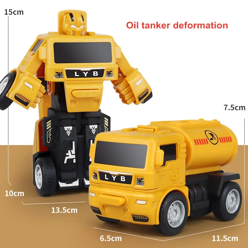 Yellow-Tanker truck