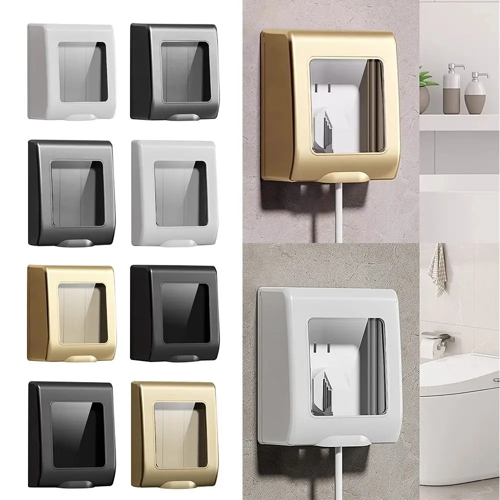 Cubierta protectora de interruptor tipo 86, Protector de enchufe autoadhesivo transparente, cubierta impermeable para interruptor a prueba de salpicaduras - imagen 3