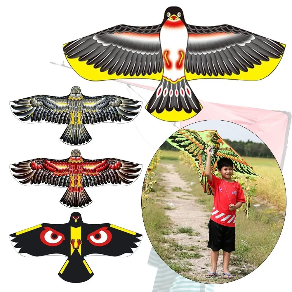 Cometa de golondrina de 1,2 m para niños, cometas de pájaros voladores, cometa de águila plana, cometa de pájaro con mosca grande, juguetes de tela para jardín - imagen 2