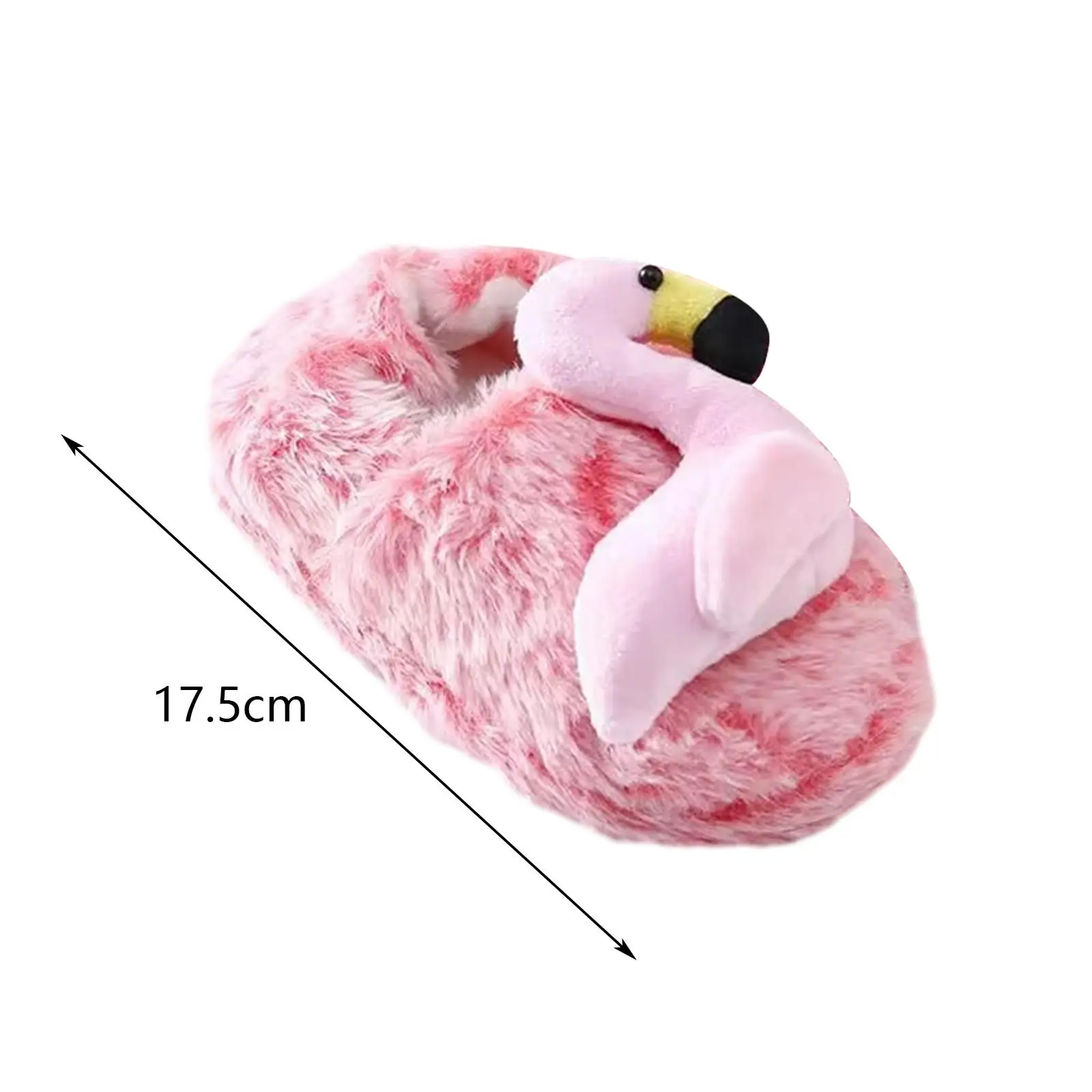 Flamingo Slippers Fuzzy Animal Slippers for Birthday Gift Apartment Bedroom