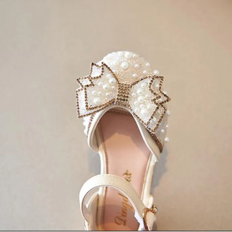 Sandalias niña con lazo y lentejuelas – Estilo princesa cómodo - imagen 5