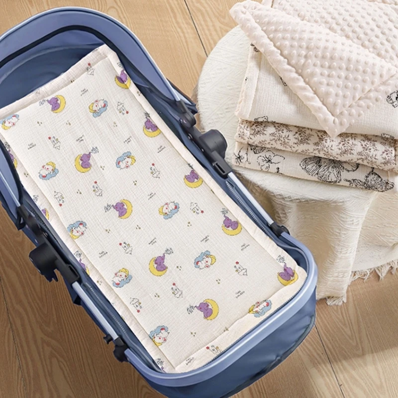 Colchón acolchado reversible para cochecito con funda suave - imagen 5