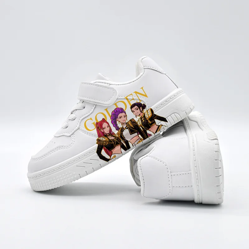 2026 Venta caliente KPop Demon Hunters zapatos para niños niñas impresión 3D suela de color sólido zapatos duraderos para ir al trabajo regalo de Navidad - imagen 3