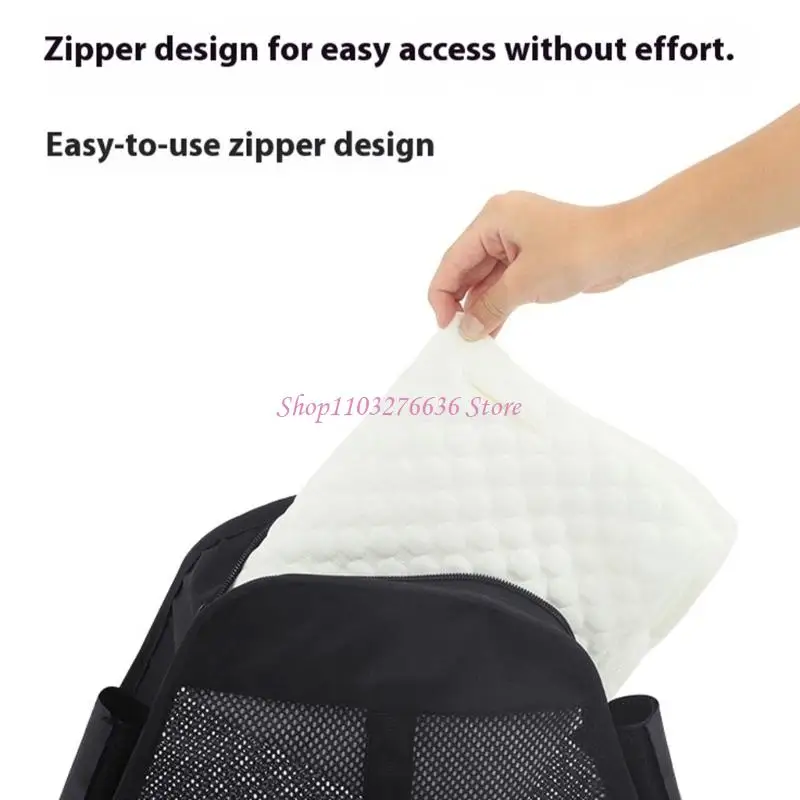R6FD Bolsa porta pañales colgante impermeable para cochecito - imagen 4