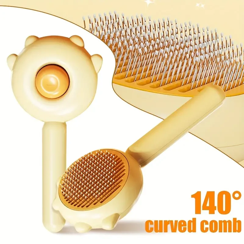 Cepillo de aguja para el cuidado de mascotas, peine mágico para masaje, removedor de pelo, suministros generales para mascotas con cortaúñas para mascotas, cuidado de limpieza de perros y gatos - imagen 5