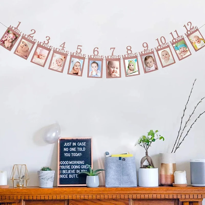 Guirnalda crecimiento bebé – Registro fotográfico primer año - imagen 3