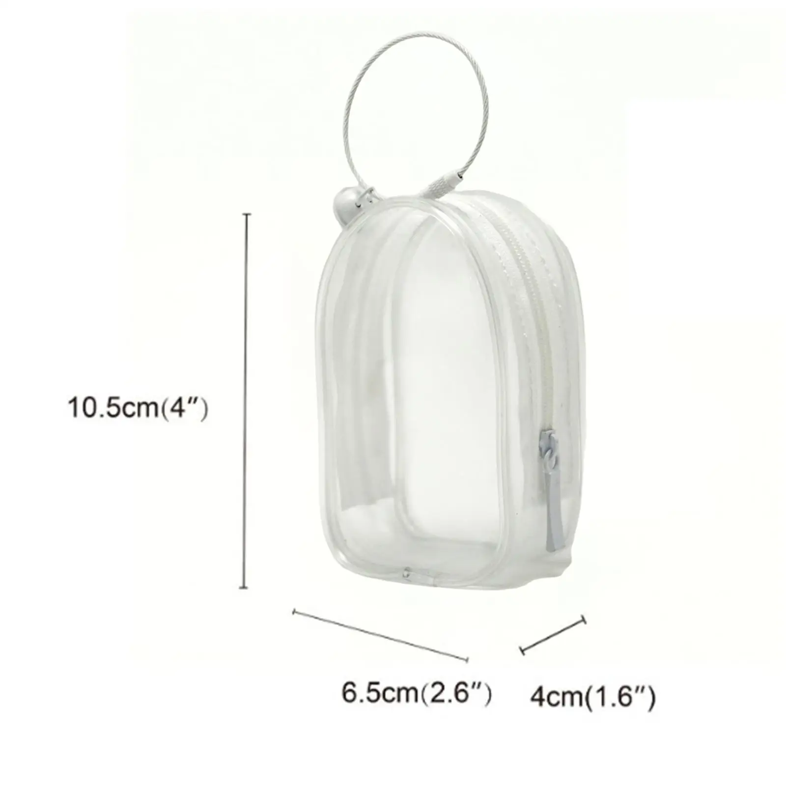 Figure Display Bag Hanging Organizer Collectors Small Doll Storage Bag Mini Transparent Bag Outdoor Doll Bag for Mini Figure