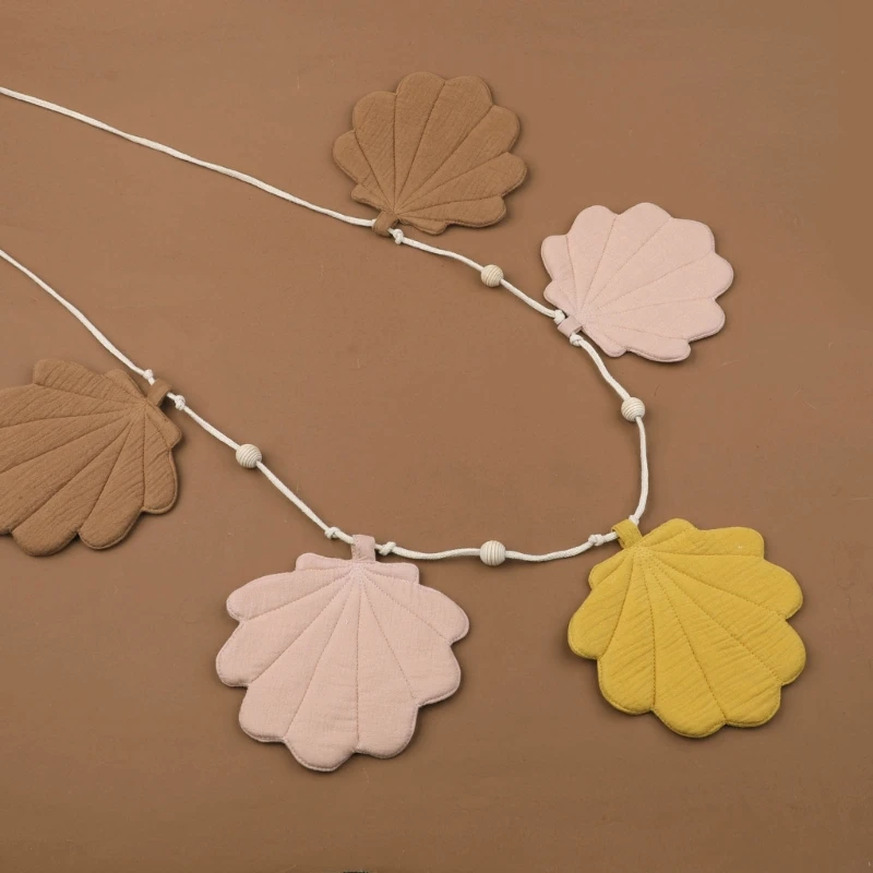 Banderines algodón, guirnaldas conchas marinas, accesorios fotografía para bebés, decoración guardería 1560 - imagen 5