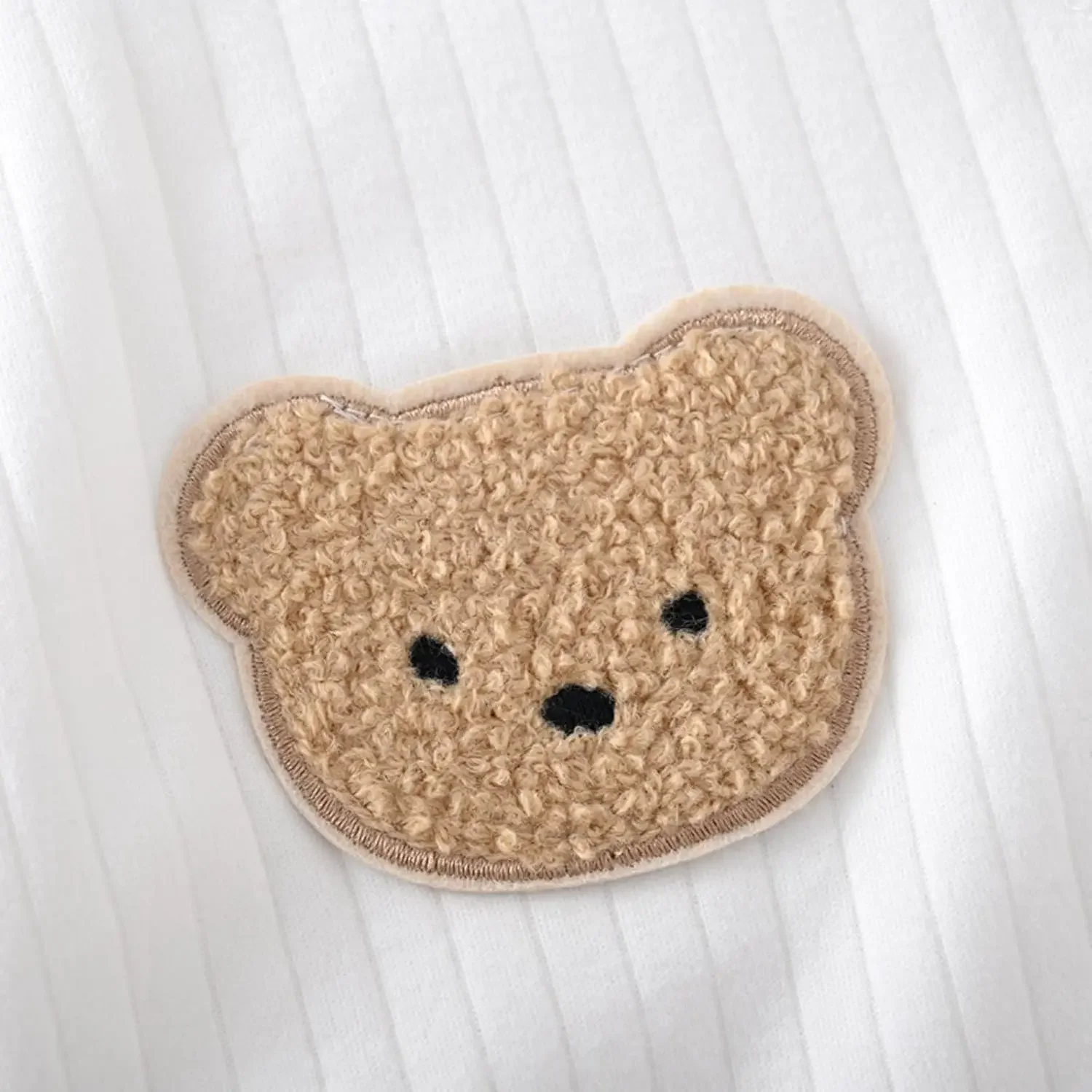 Somenie Conjunto mameluco y gorro bebé algodón con apliques de oso - imagen 3