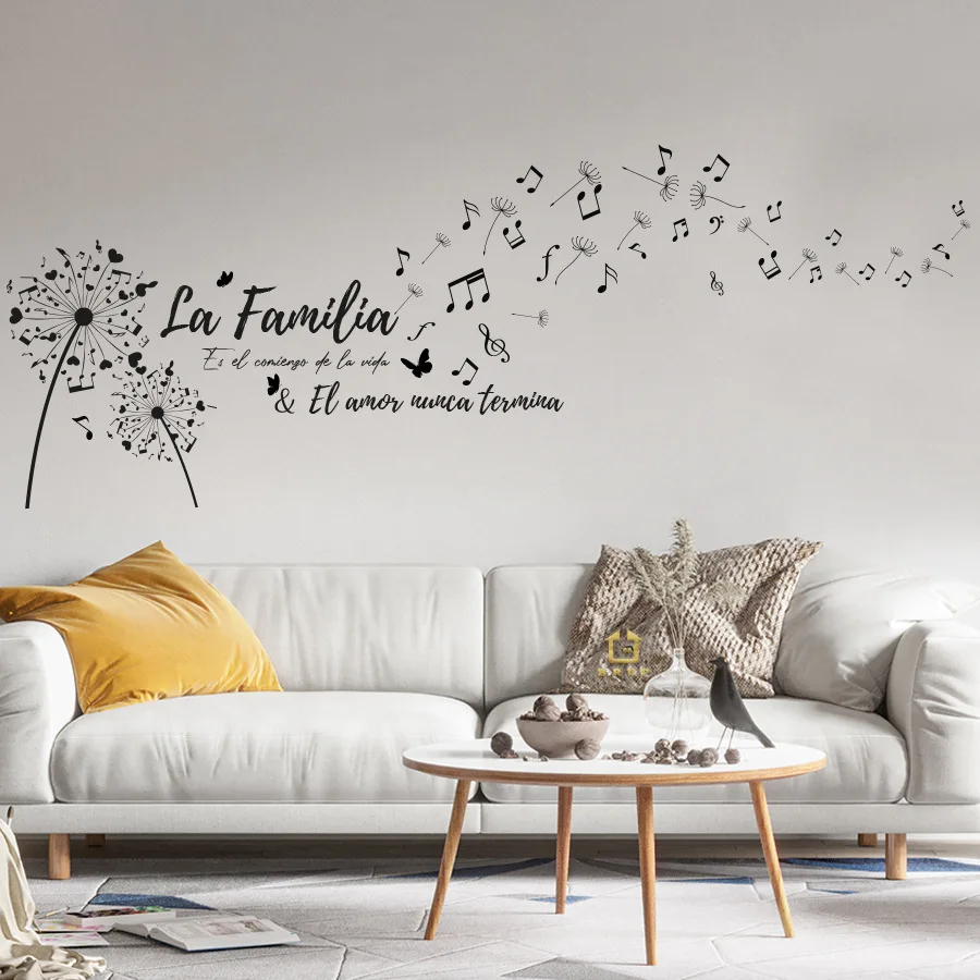 Pegatinas de pared con notas de partituras musicales, pegatinas de pared autoadhesivas simples para el hogar, pegatinas pequeñas y frescas para decoración de dormitorio y estudio - imagen 5