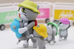 Figuras kawaii de gato con ojos grandes – Colección preescolar