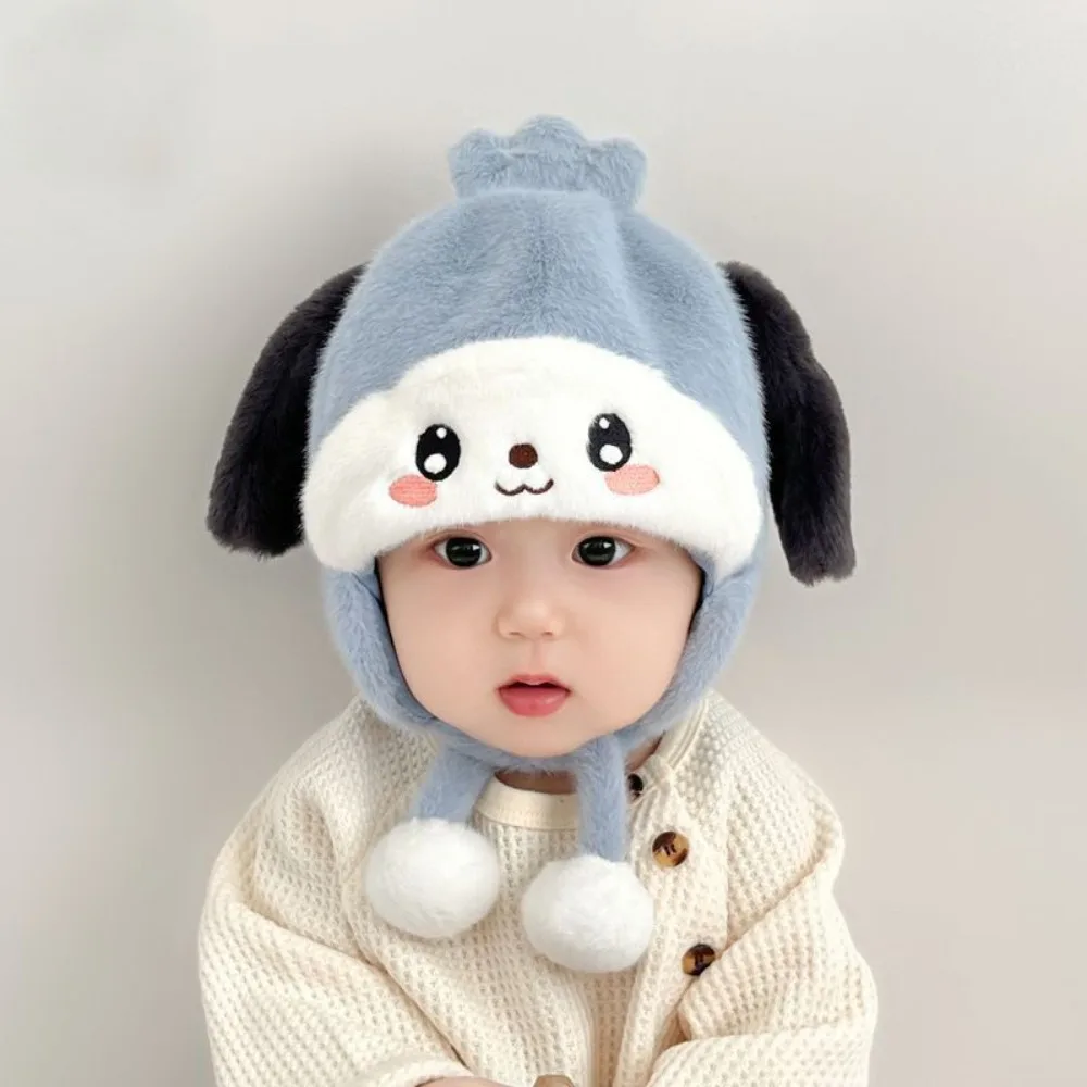 Nuevas orejeras suaves y esponjosas para invierno, gorro con protección para los oídos a prueba de viento y dibujos animados, gorro cálido y esponjoso