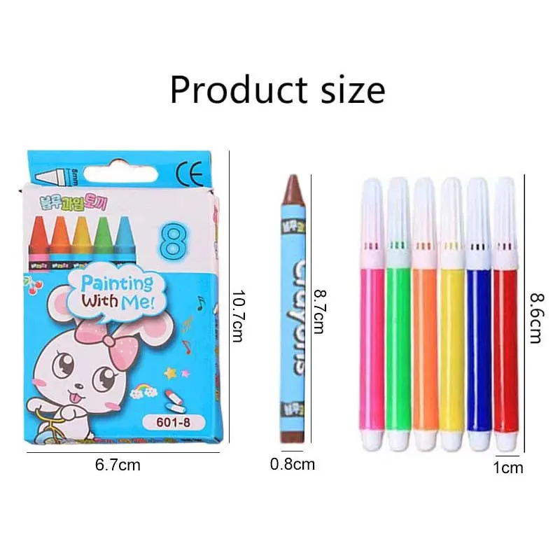 Bolígrafos de dibujo para niños con colores y crayón - imagen 3