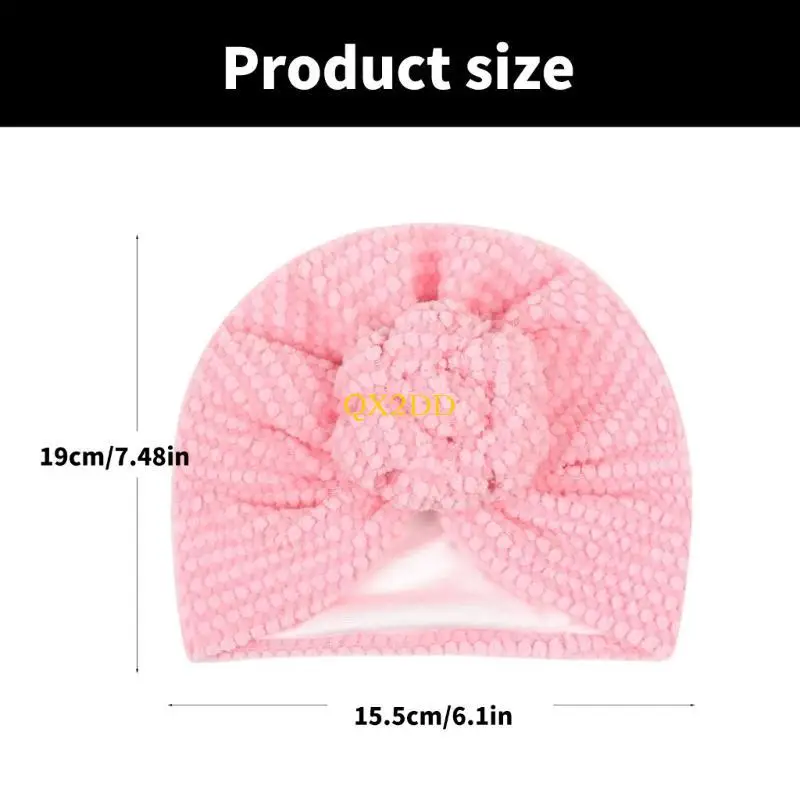 QX2D Gorros de punto cálidos, cómodos para bebés y niños pequeños - imagen 5