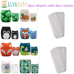 ALVABABY pañales de tela reutilizables para bebé
