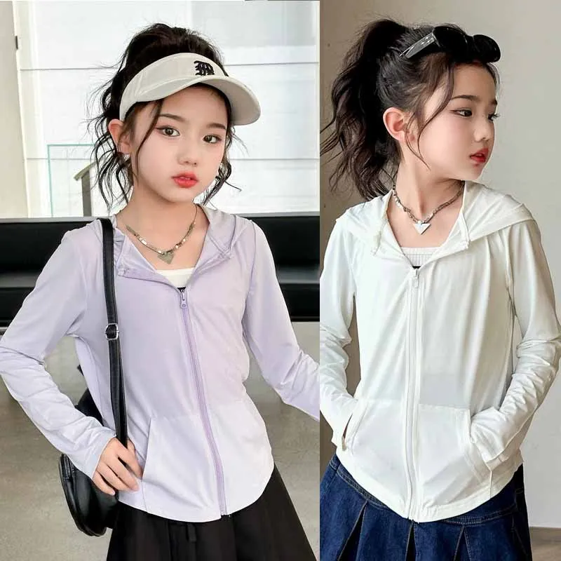 Chaqueta protección solar para niñas – Ligera, fresca y transpirable - imagen 4