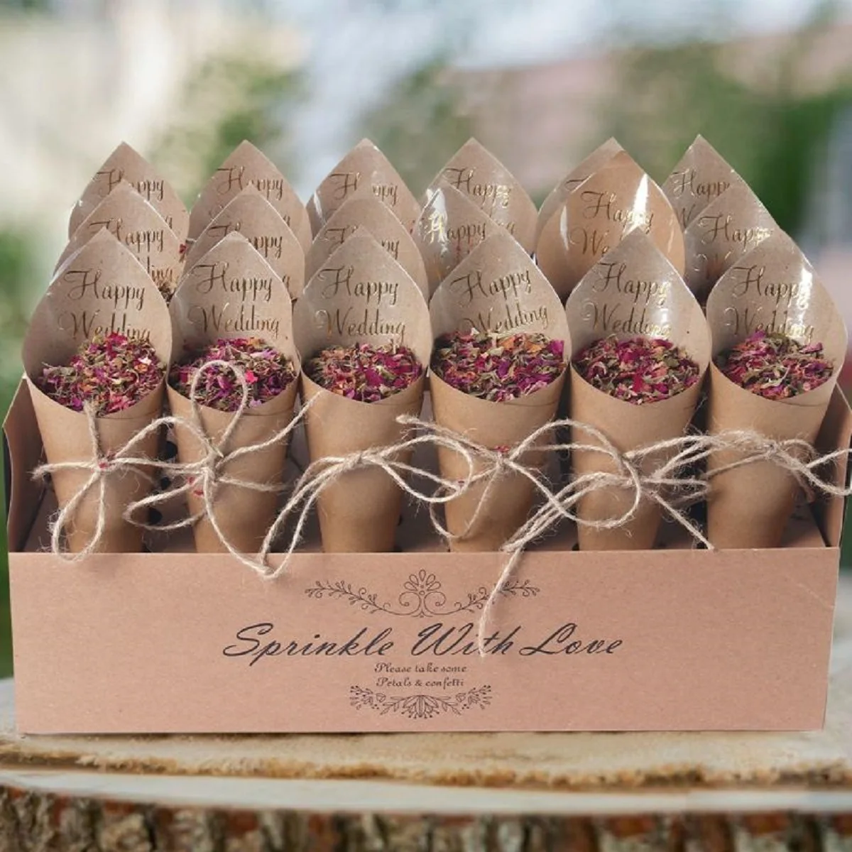 Tela de tul drapeada transparente para boda, decoración de flores rosas para cumpleaños, ceremonia, recepción, conos de confeti - imagen 4