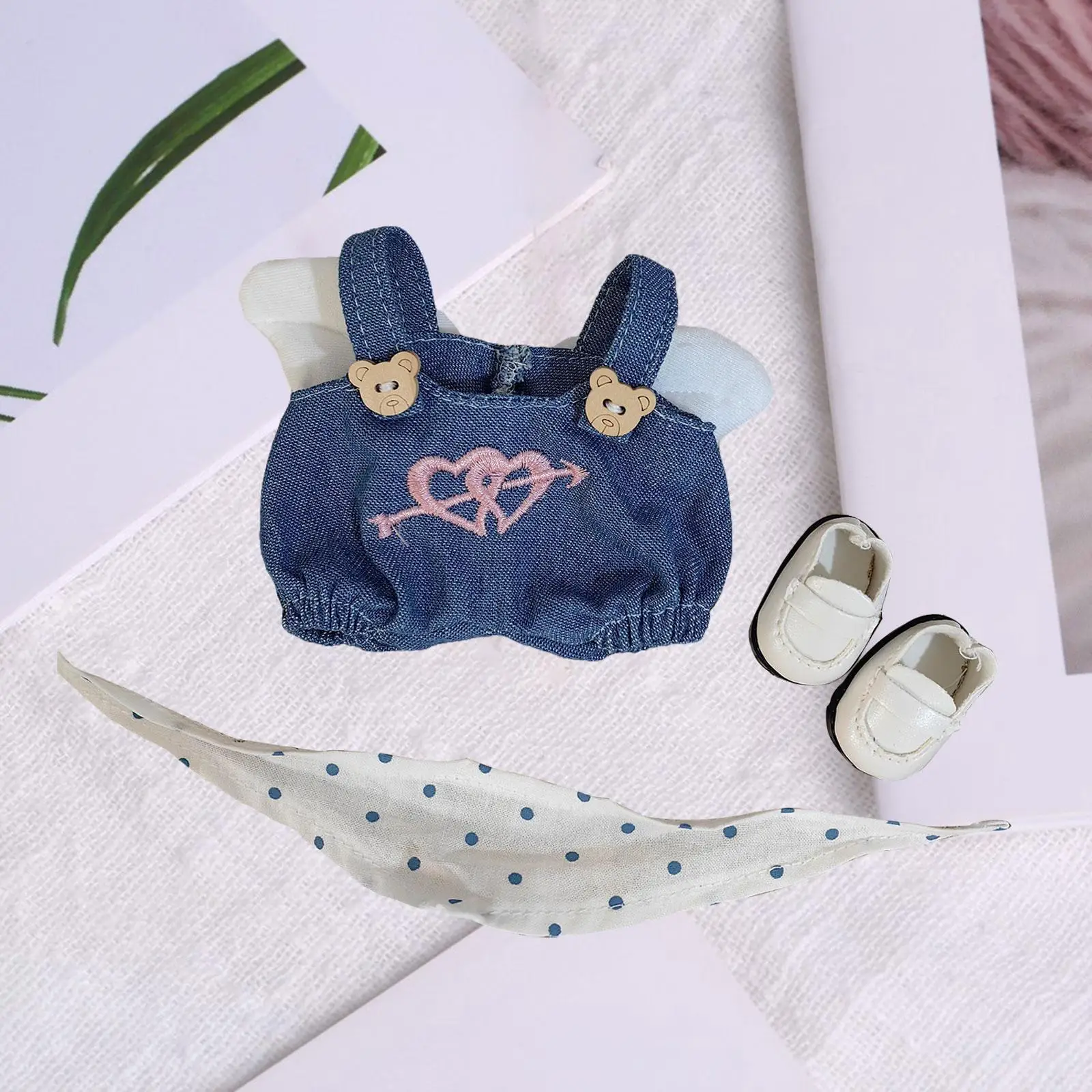 Plush Doll Clothes Stuffed Animals Clothes Plush Doll Accessories Fashion Costumes Cartoon for 15cm Doll or 10 cm Cotton Doll