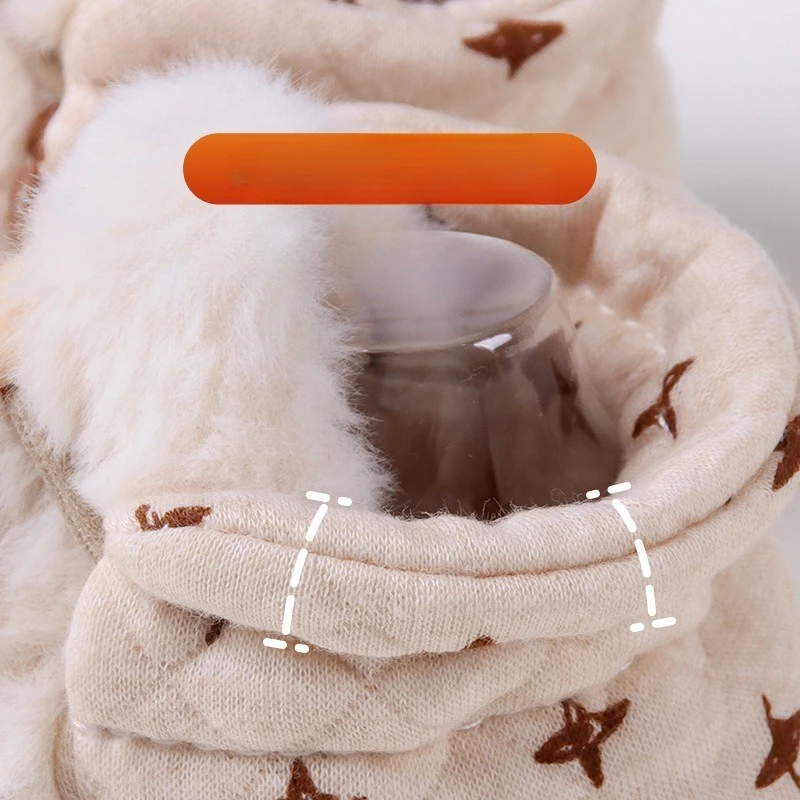 Calcetines térmicos antideslizantes para bebé, botines cálidos de felpa con correa antiapagado para gatear, niñas y niños, primeros caminantes - imagen 4