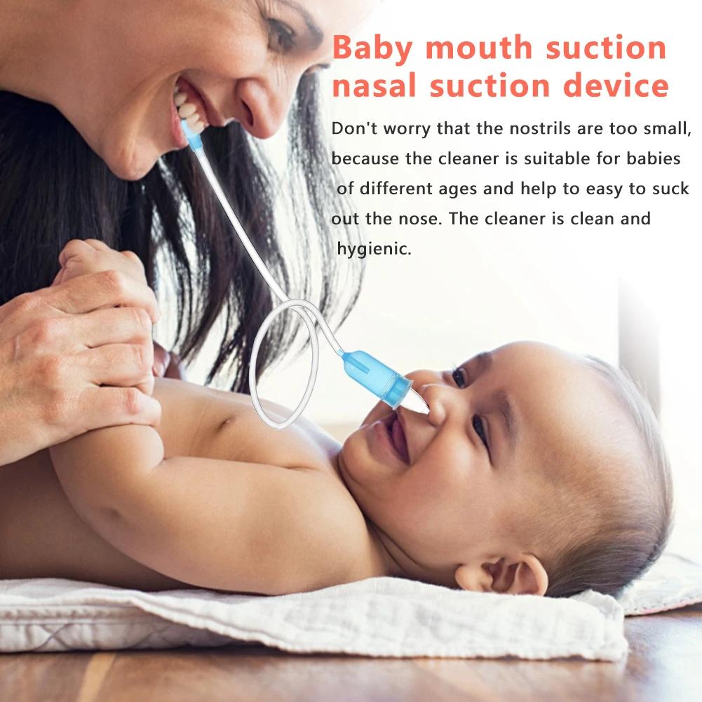 Aspirador nasal para niños Limpiador nasal de succión Herramienta de succión Succión protectora para la boca del bebé Tipo de aspirador de succión para cuidado de la salud Dropship. - imagen 5