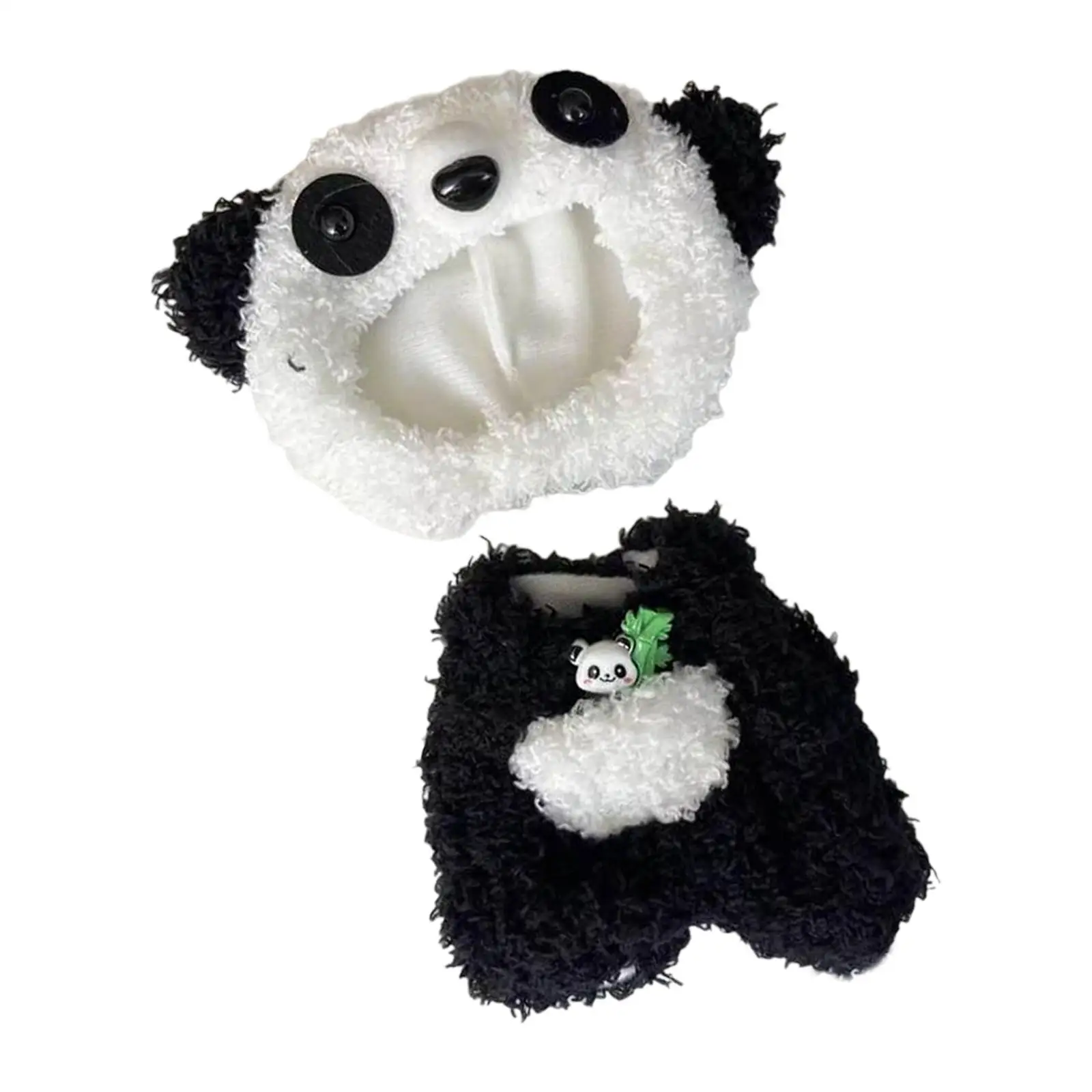 Plush Doll Clothing Imagination for Kids Birthday Gift Coordination Flexibility Fashion Hands on DIY Dress up for 6.69inch Doll