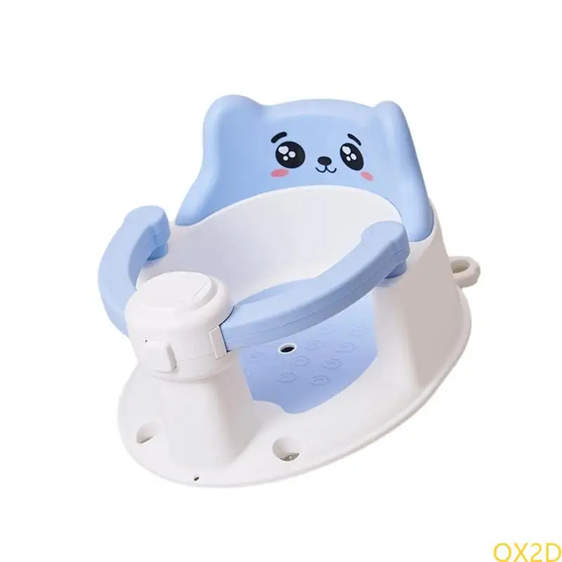 Asiento baño bañera infantil QX2D asiento baño para bebés para bebé 6-15 meses proporciona soporte respaldo fácil - imagen 4