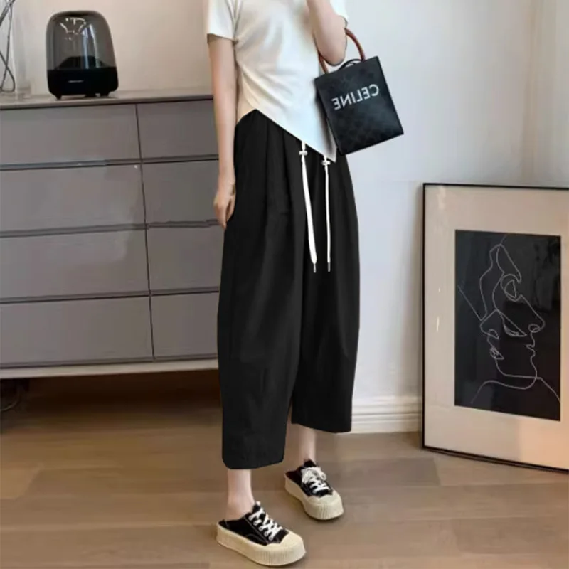 Pantalones premamá cintura alta rectos y holgados - imagen 4