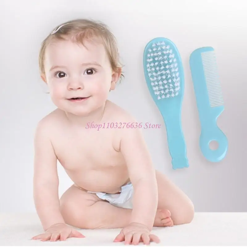 R6FD Cepillo para niños pequeños Nylon Brochle Cepille Cuna Cabalias Cepillo para cabello - imagen 3