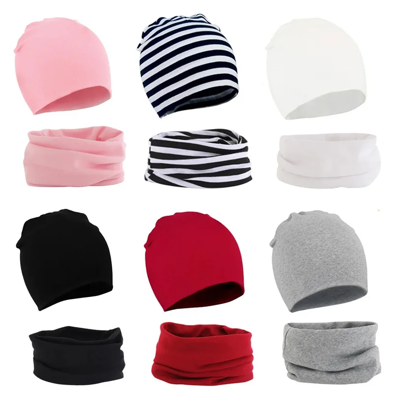 Gorro y bufanda de algodón para bebé – Color caramelo - imagen 3
