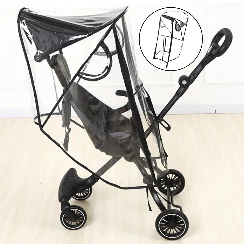Protector para cochecito de bebé todo clima, lluvia y viento - imagen 5