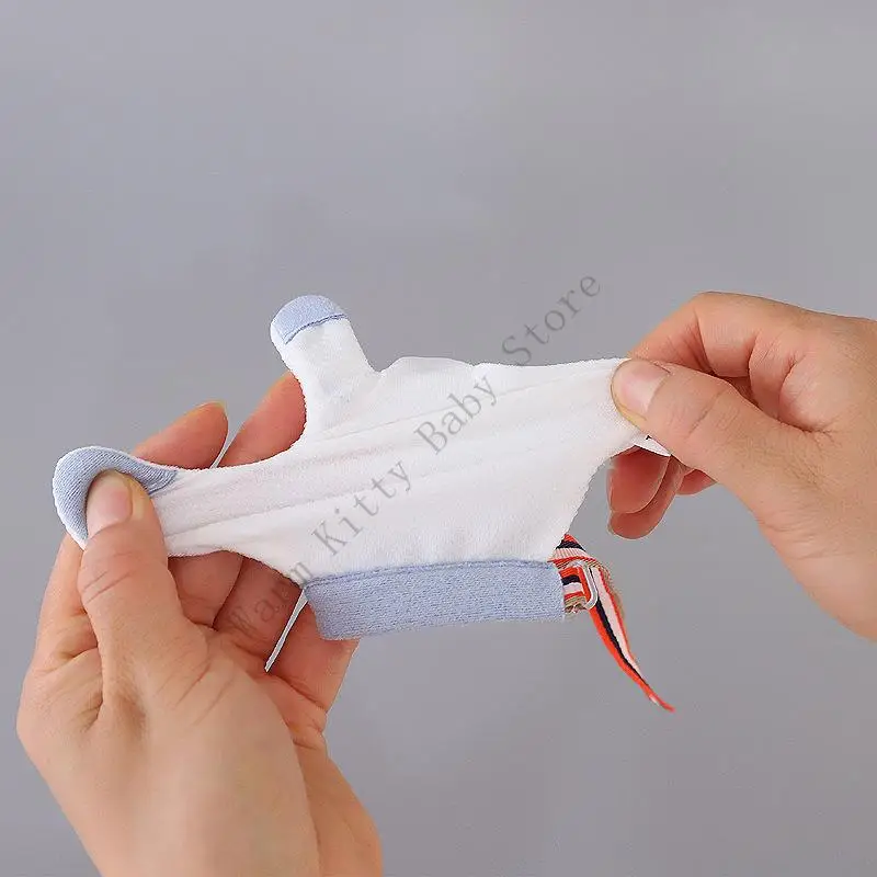 XXFE Guantes de algodón para bebé – Evitan morderse las manos - imagen 3